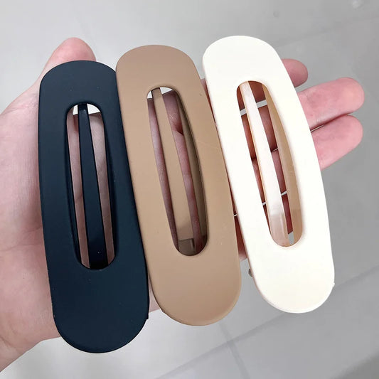 3 Pcs Large Flat Hair Claw Clips