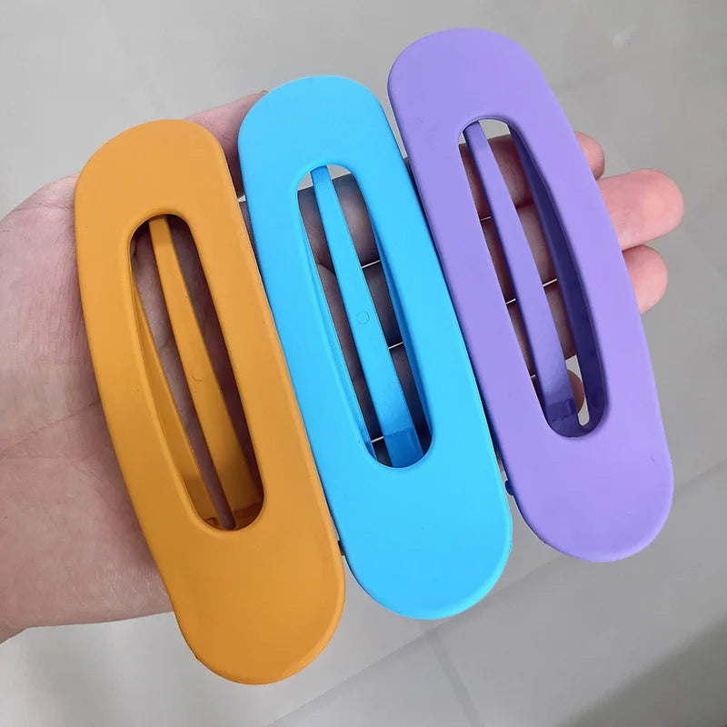 3 Pcs Large Flat Hair Claw Clips