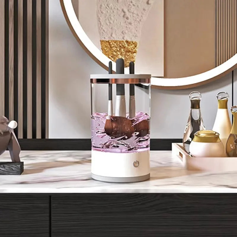 3-in-1 Electric Makeup Brush Cleaner 💧✨ | Deep Clean in Seconds – Portable & Automatic Cleaning Tool