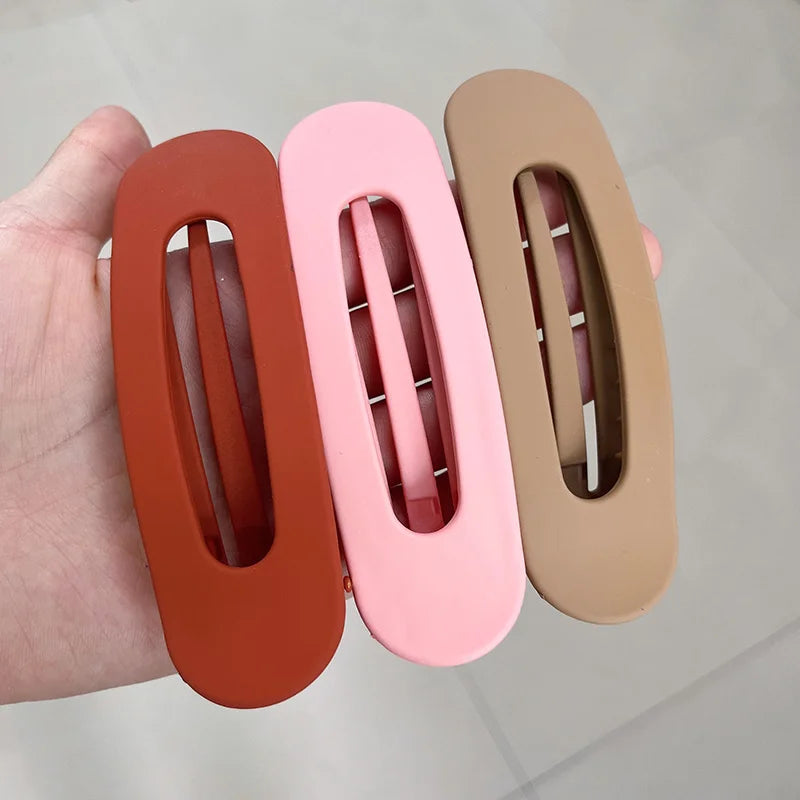 3 Pcs Large Flat Hair Claw Clips