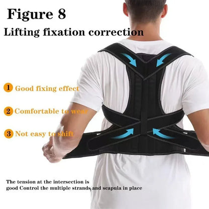 Posture Corrector Belt – Back & Shoulder Support for Men & Women