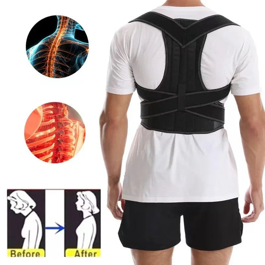 Posture Corrector Belt – Back & Shoulder Support for Men & Women