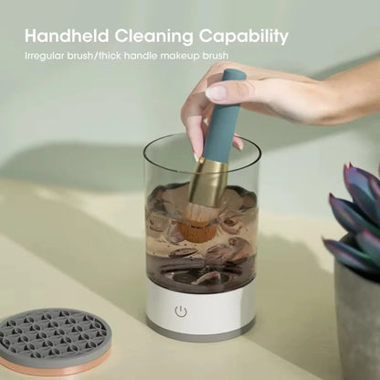 3-in-1 Electric Makeup Brush Cleaner 💧✨ | Deep Clean in Seconds – Portable & Automatic Cleaning Tool