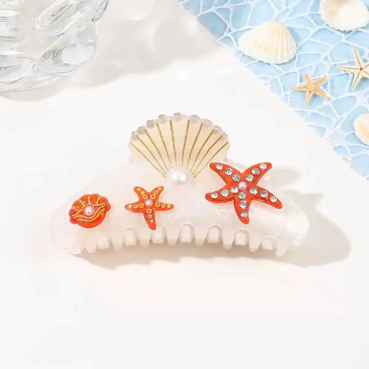 Large Diamond Starfish Hair Clip