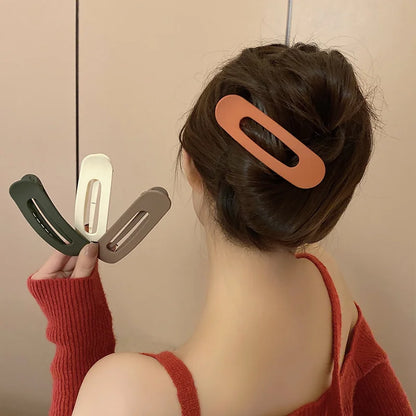 3 Pcs Large Flat Hair Claw Clips