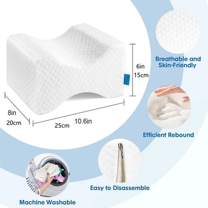 Leg Pillow, Knee Pillow for Side Sleepers, Leg Pillows for Sleeping, Knee Cushion for Sleeping,Suitable for Relieving Leg, Back, Knee Pain