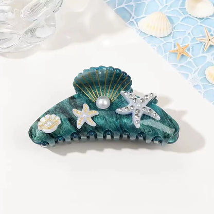 Large Diamond Starfish Hair Clip