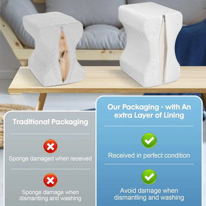 Leg Pillow, Knee Pillow for Side Sleepers, Leg Pillows for Sleeping, Knee Cushion for Sleeping,Suitable for Relieving Leg, Back, Knee Pain
