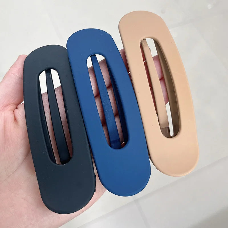 3 Pcs Large Flat Hair Claw Clips