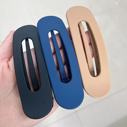 3 Pcs Large Flat Hair Claw Clips