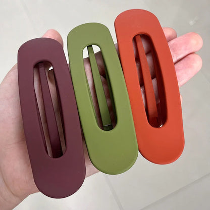 3 Pcs Large Flat Hair Claw Clips