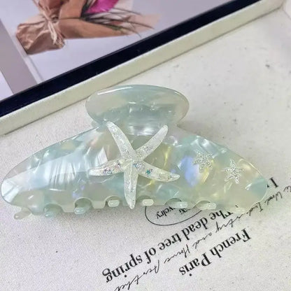 Large Diamond Starfish Hair Clip