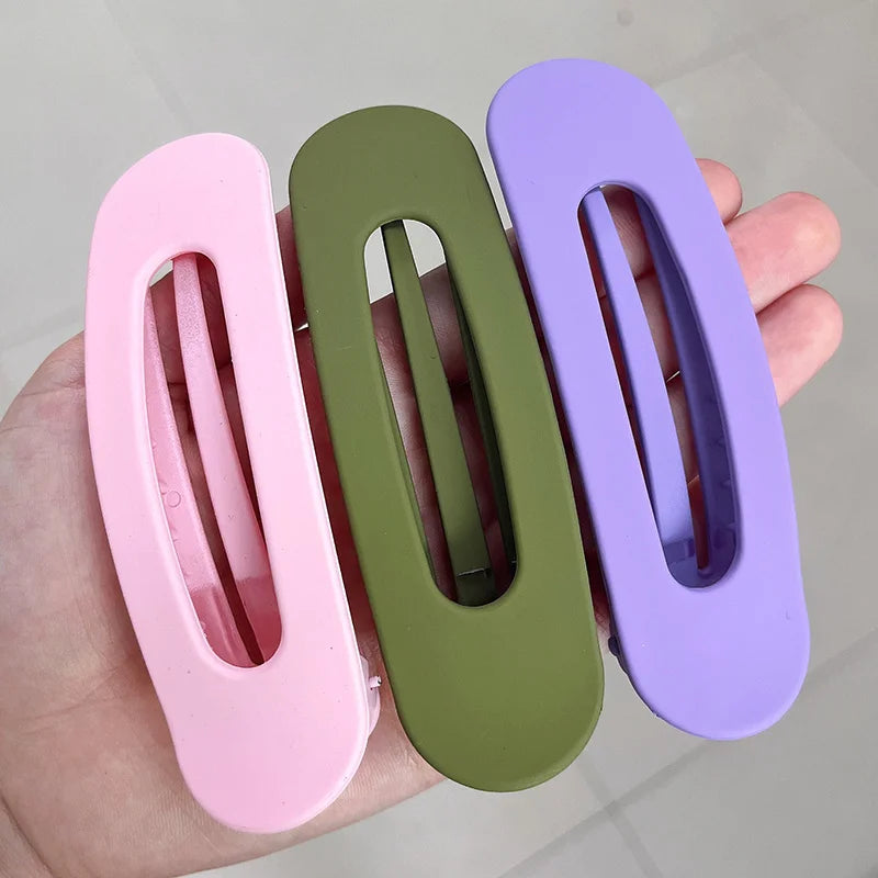 3 Pcs Large Flat Hair Claw Clips
