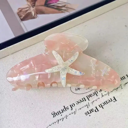 Large Diamond Starfish Hair Clip